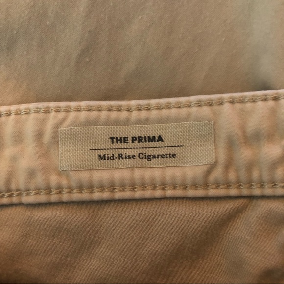 Adriano Goldschmied The Prima Mid-Rise Cigarette Cropped Skinny Khaki Pants - Picture 10 of 13